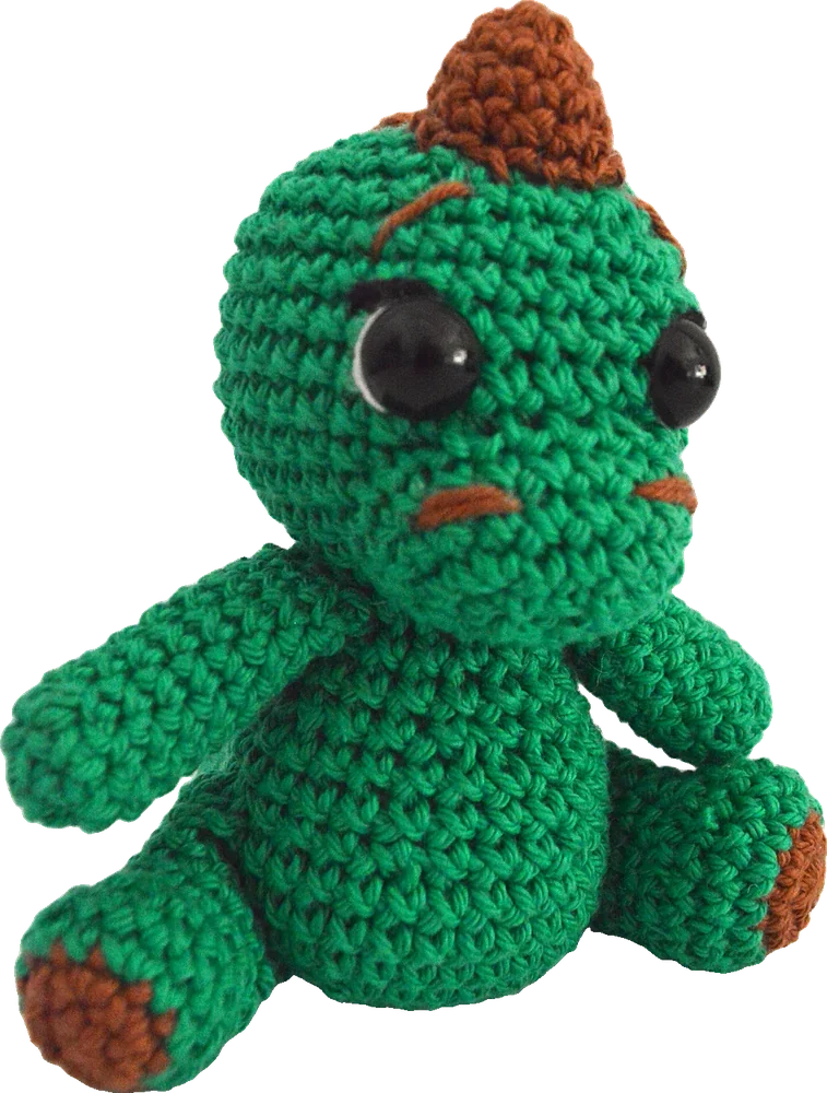 Dinosaurio, tejido a crochet por Ana